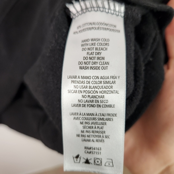 Calvin Klein Black Sequins Sweatshirt Logo Womens Size Medium Loungewear 90s - Picture 7 of 10